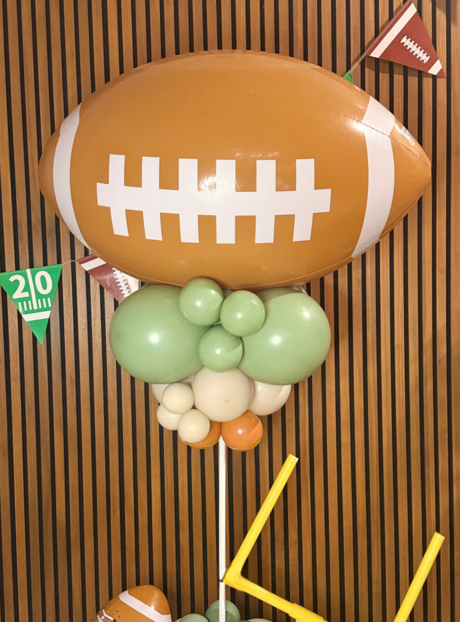 Football-Themed Balloon Tower – Football Topper