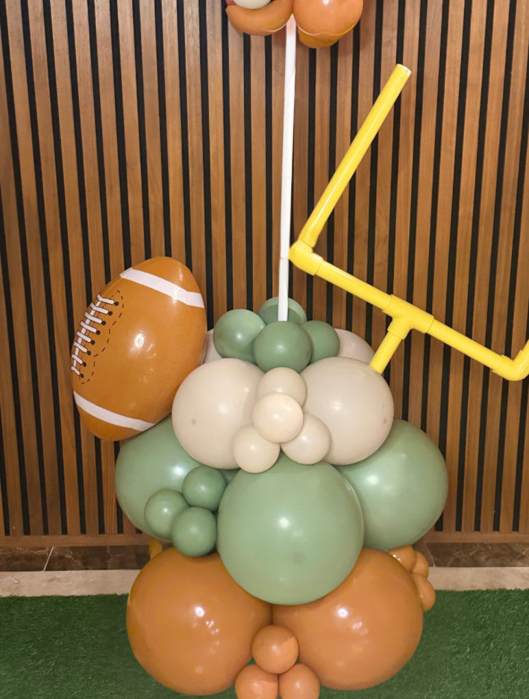 Football-Themed Balloon Tower – Football Topper
