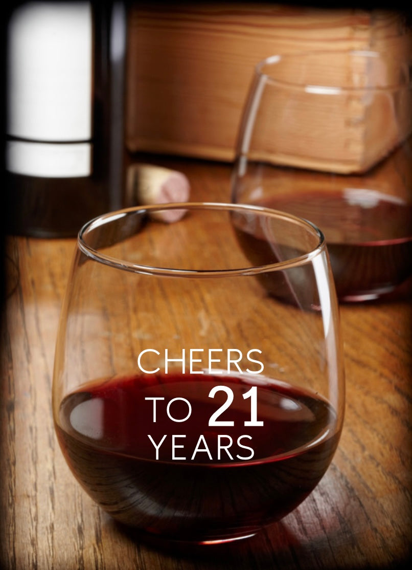 Cheers To 50 Years Wineglass