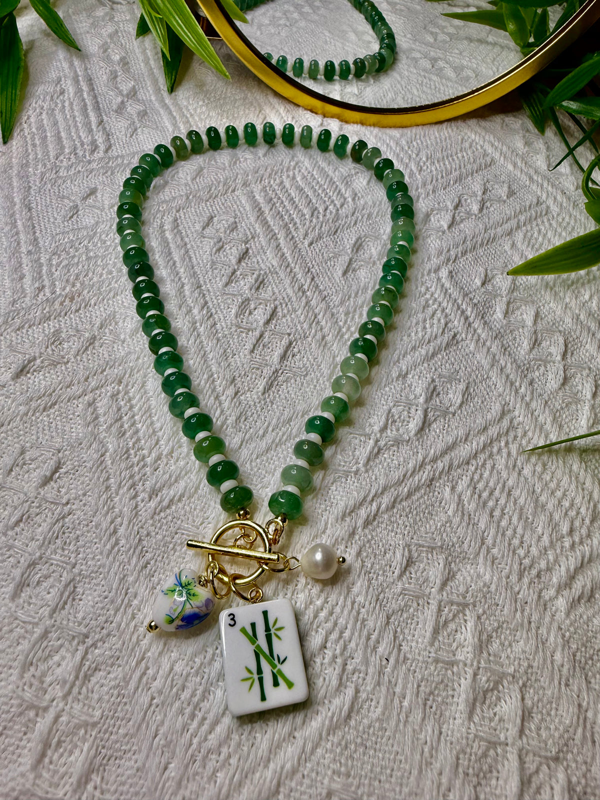 Mahj-Inspired Necklaces -Bamboo