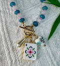 Mahjong Inspired Necklace Flower