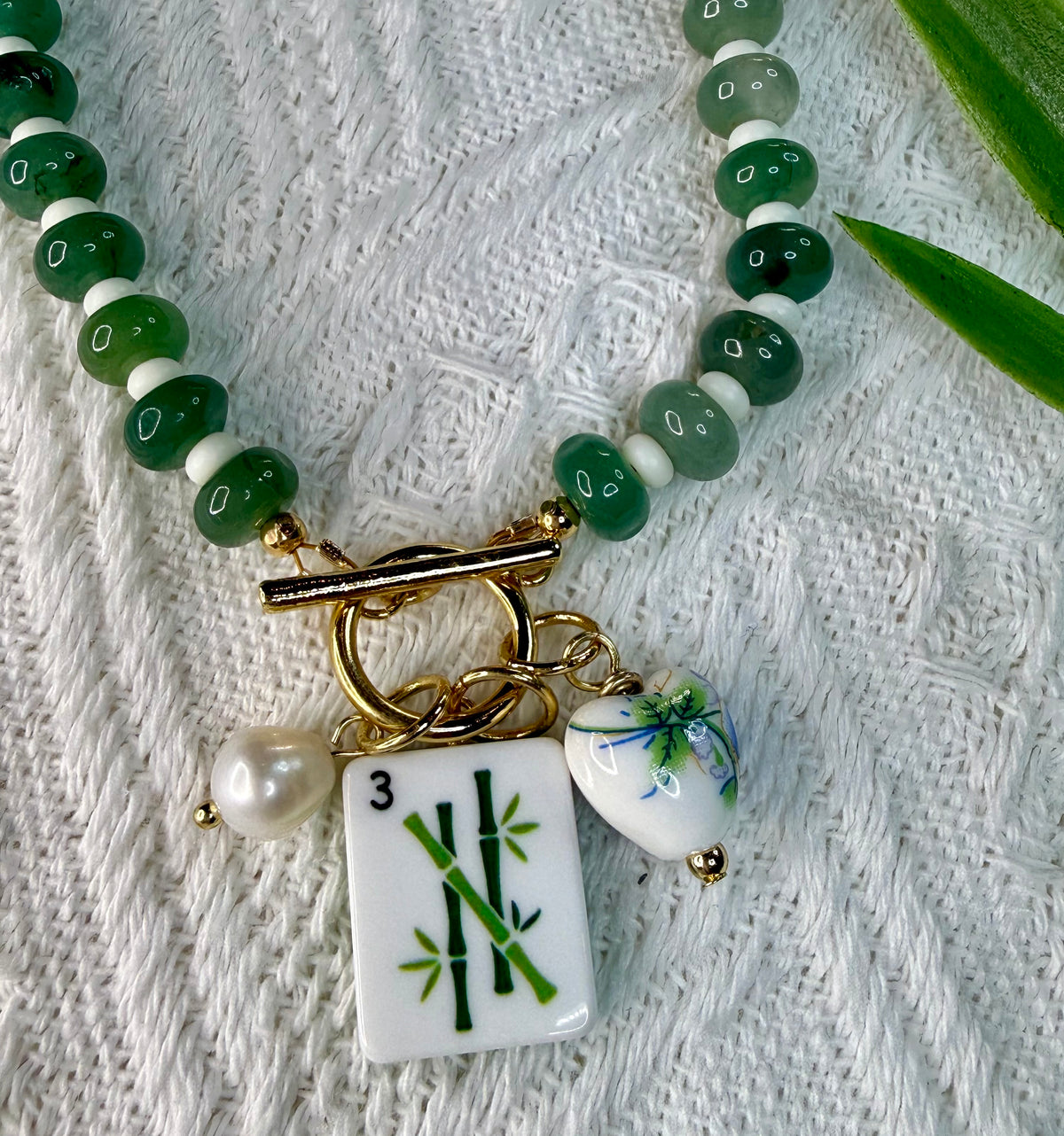 Mahj-Inspired Necklaces -Bamboo