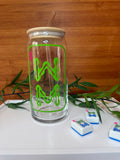 Mahjong Soda Can Glass
