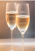Mr/ Mrs Toasting flutes
