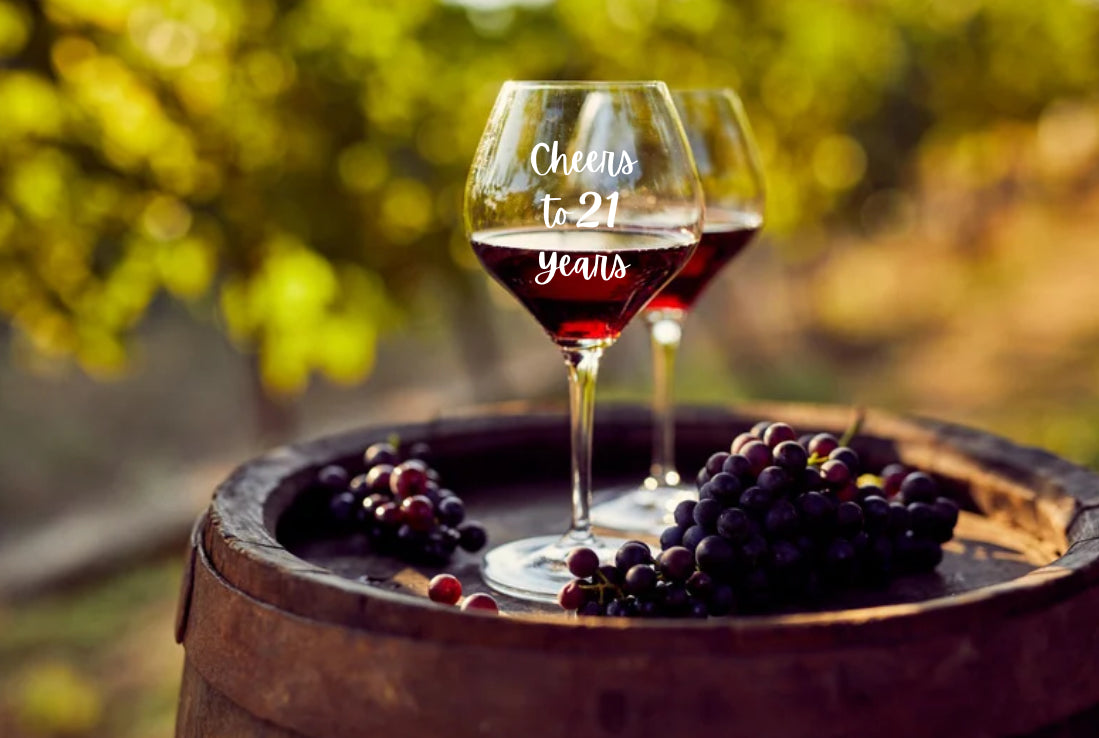 Cheers To 50 Years Wineglass